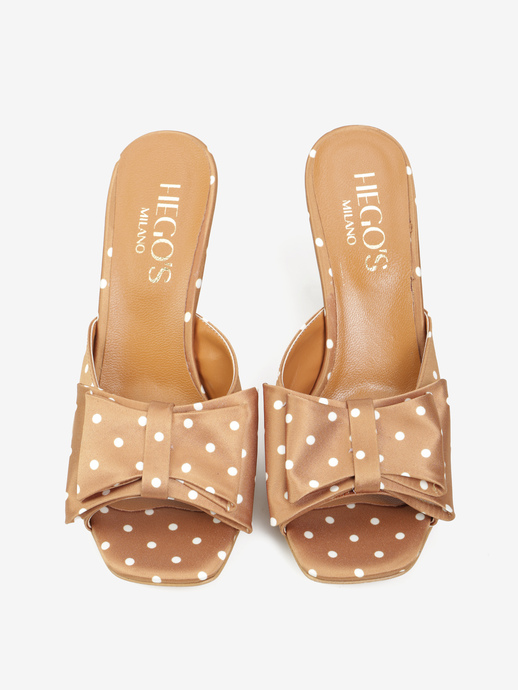 KLAPKI HEGO'S Milano 2728 POIS CUOIO