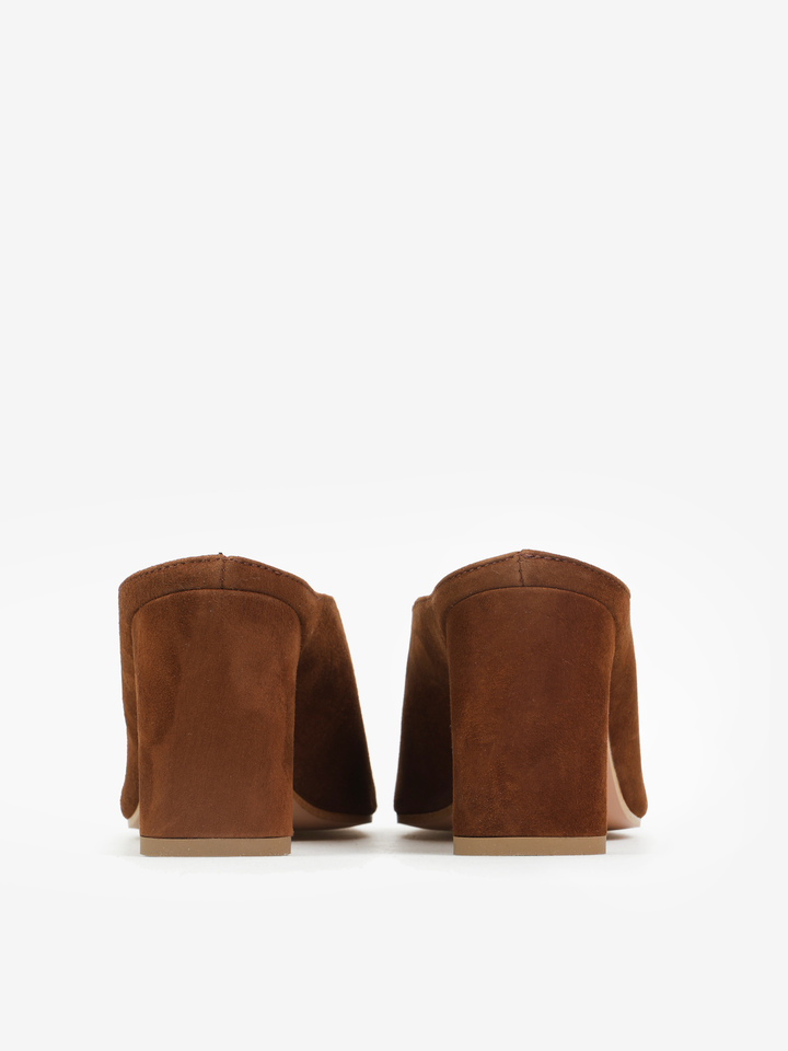 ZAMSZOWE KLAPKI NA OBCASIE  HEGO'S MILANO