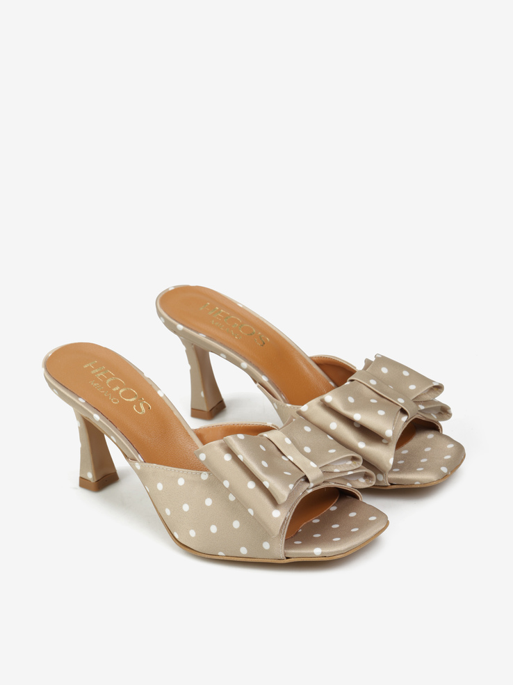 KLAPKI HEGO'S Milano 2728 POIS BEIGE