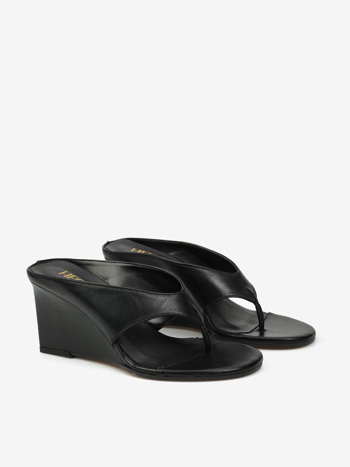 CZARNE KLAPKI HEGO'S Milano