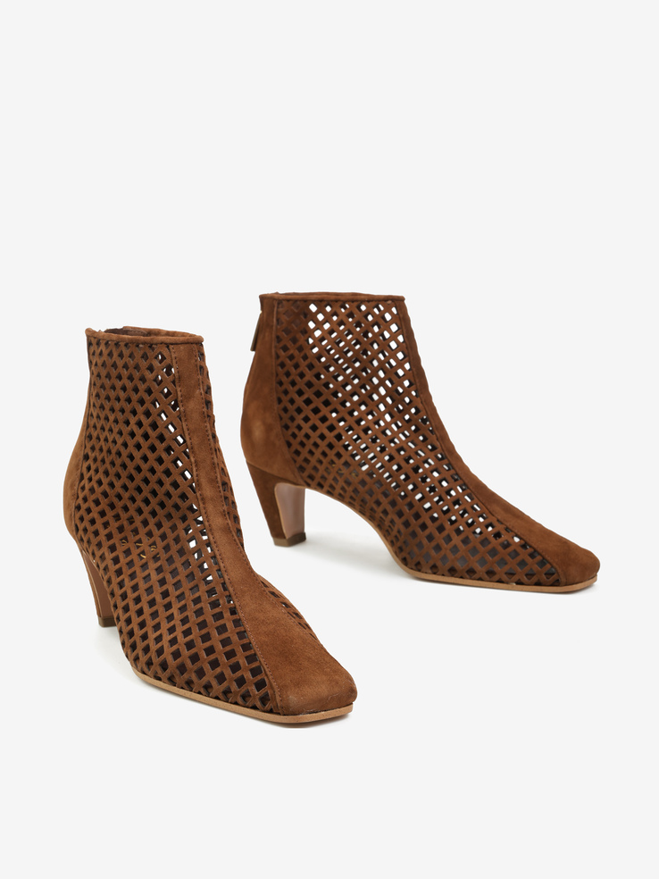 BOTKI HEGO'S Milano S478 CAMOSCIO CHOCO