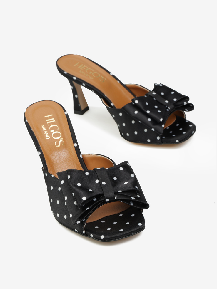 KLAPKI HEGO'S Milano 2728 POIS NERO