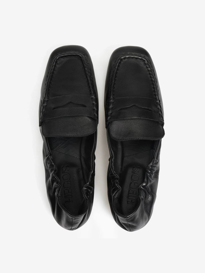 CZARNE MOKASYNY HEGO'S MILANO