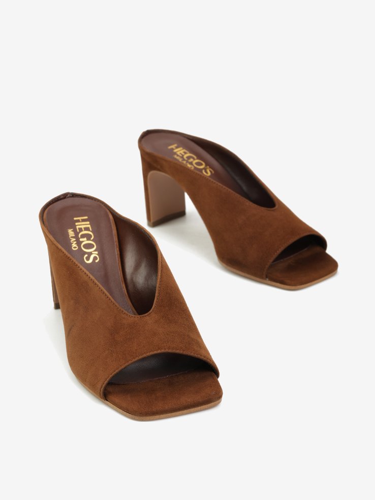 KLAPKI HEGO'S Milano S2754 CAMOSCIO CHOCO