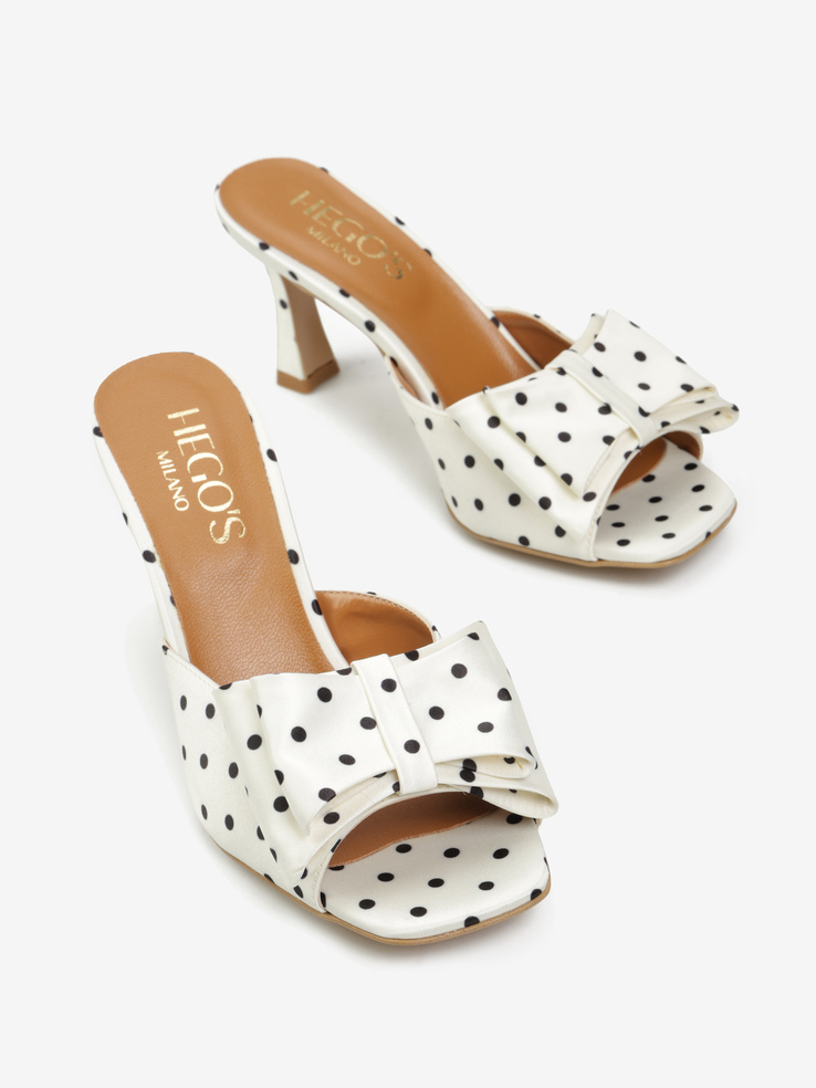 KLAPKI HEGO'S Milano 2728 POIS BIANCO