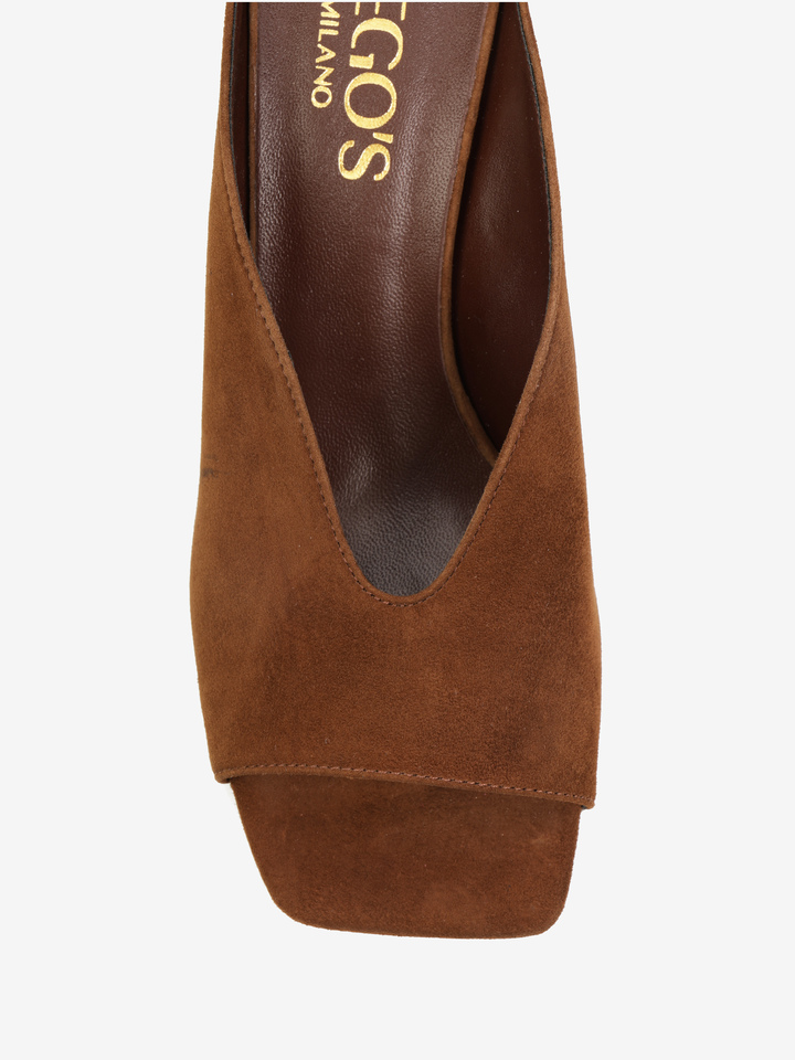 ZAMSZOWE KLAPKI NA OBCASIE  HEGO'S MILANO