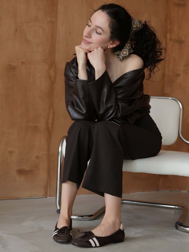 BRĄZOWE BALERINY  HEGO'S MILANO