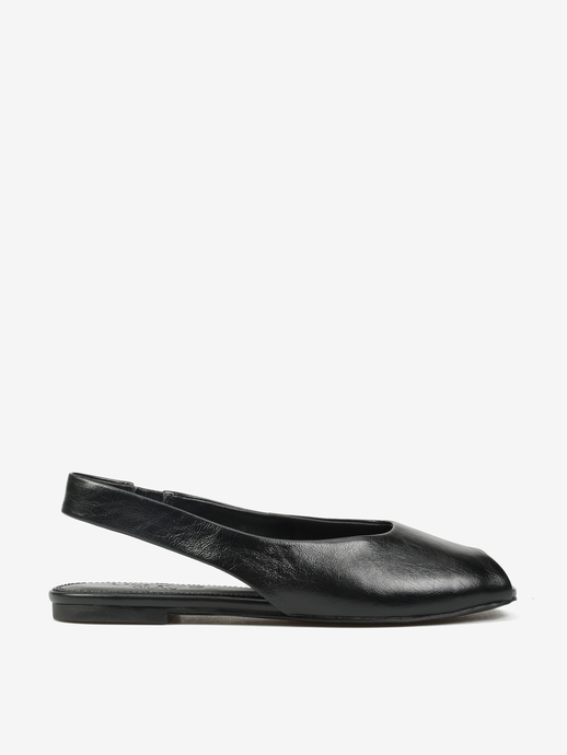 BALERINY HEGO'S Milano F25607-3 LEATHER BLACK