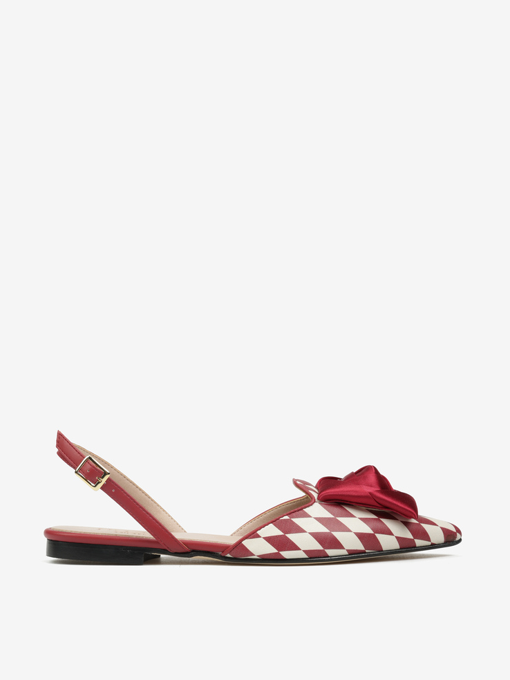 BALERINY HEGO'S Milano 2074 ROMBO BORDEAUX