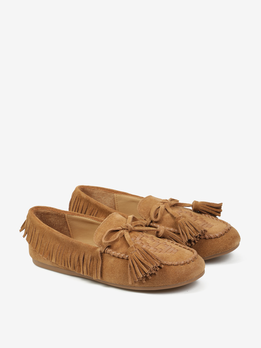 MOKASYNY HEGO'S Milano F25505-24 SUEDE TAN/TAN