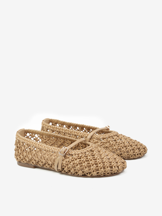 BALERINY HEGO'S Milano F25548-1 WEAVE NUDE