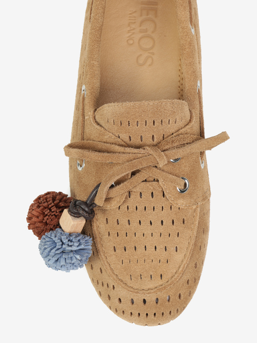 MOKASYNY HEGO'S Milano F25505-10 SUEDE TAUPE