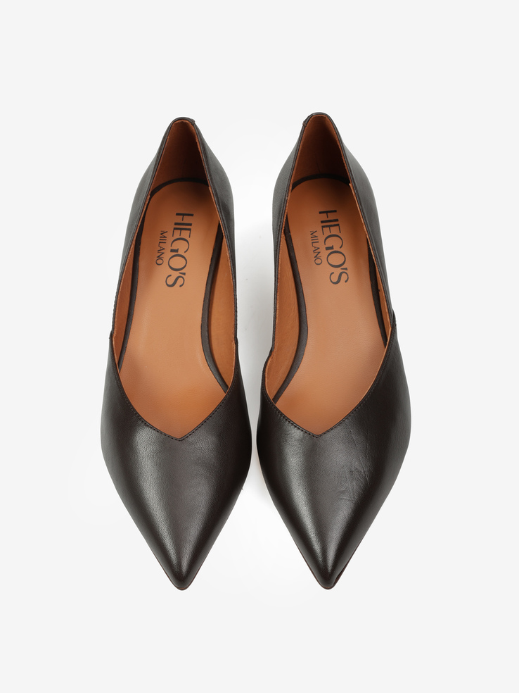 SZPILKI HEGO'S Milano 26014-480A NEXT BROWN