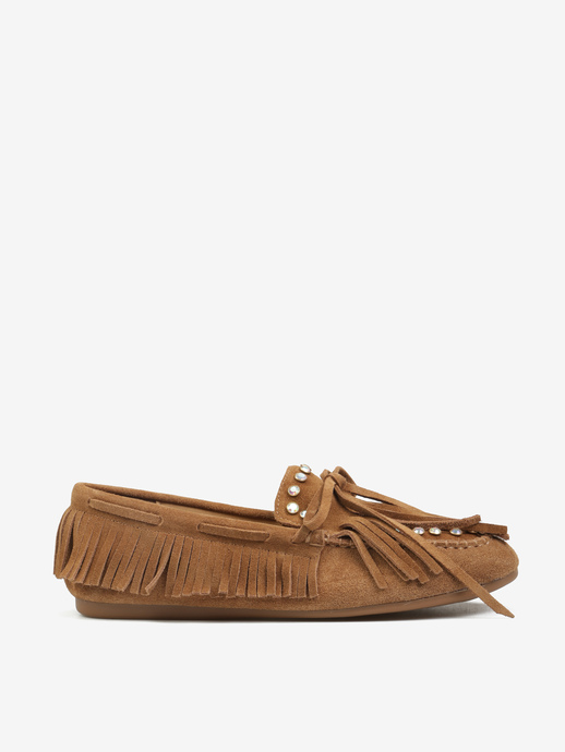 MOKASYNY HEGO'S Milano F25505-19 SUEDE TAN
