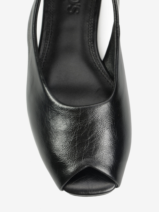 BALERINY HEGO'S Milano F25607-3 LEATHER BLACK