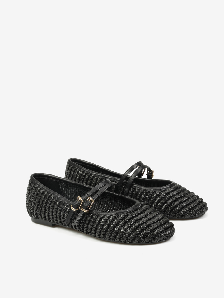 CZARNE BALERINY  HEGO'S Milano