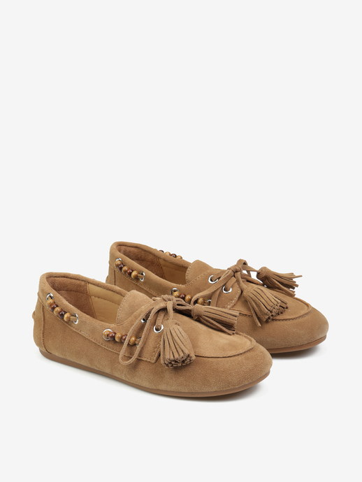 MOKASYNY HEGO'S Milano F25505-21 SUEDE TAUPE