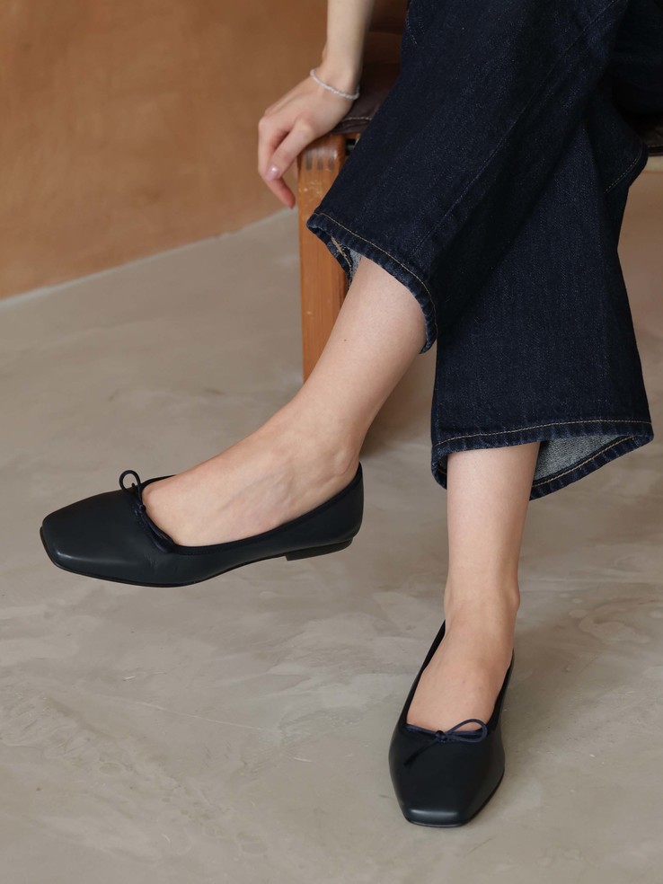 BALERINY HEGO'S MILANO 1870 NAPPA BLU