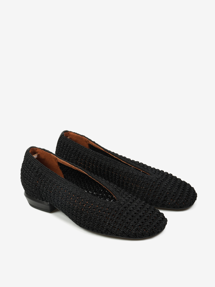 BALERINY HEGO'S Milano 26059-220A TRENZADO NEGRO