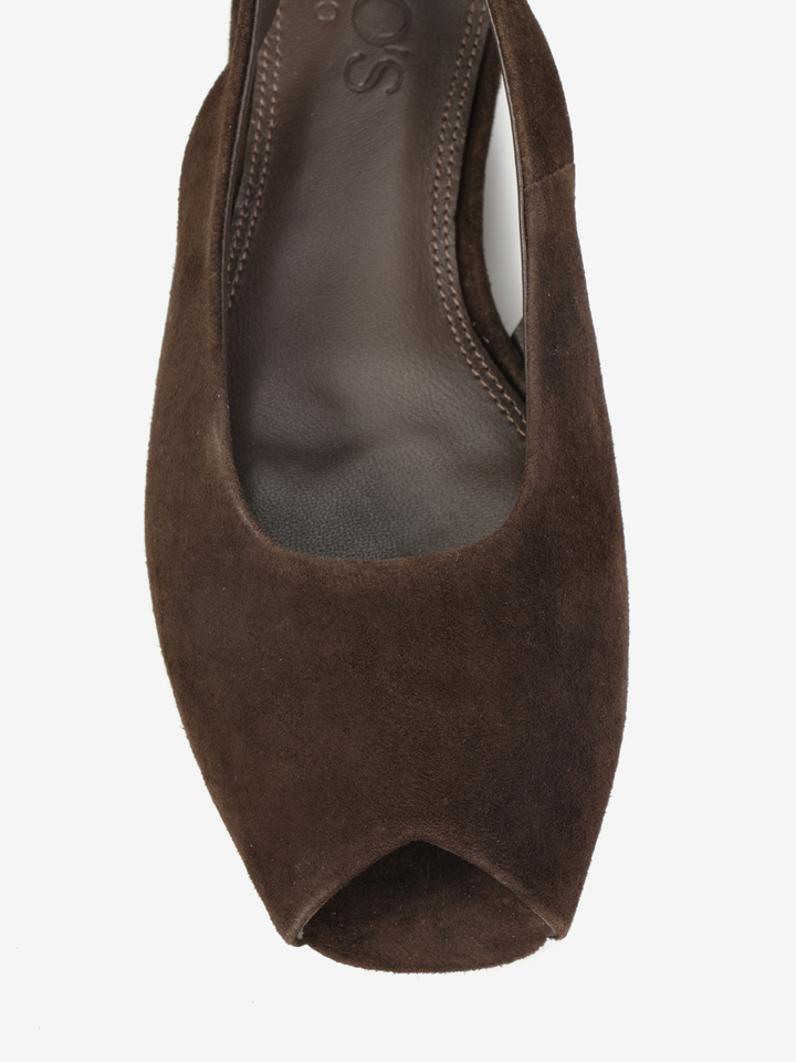 BRĄZOWE BALERINY  HEGO'S Milano