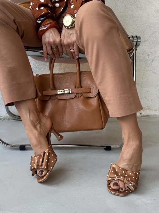 TOREBKA DAMSKA HEGO'S MILANO 1460M MARTELLATO CUOIO