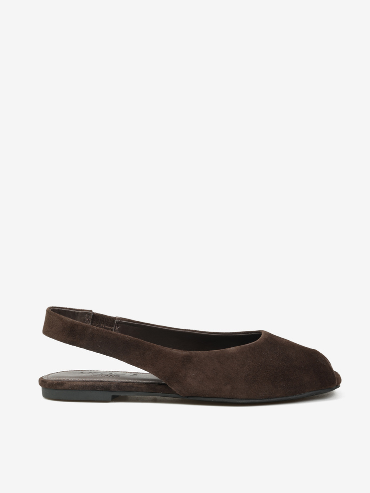 BALERINY HEGO'S Milano F25607-3 SUEDE BROWN