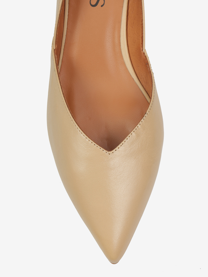 BEŻOWE SZPILKI HEGO'S Milano