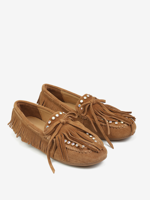 MOKASYNY HEGO'S Milano F25505-19 SUEDE TAN