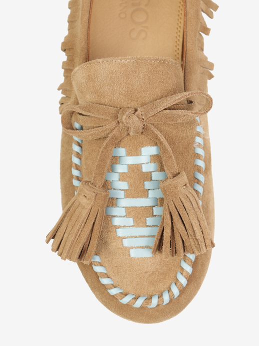 MOKASYNY HEGO'S Milano F25505-24 SUEDE TAUPE/BLUE