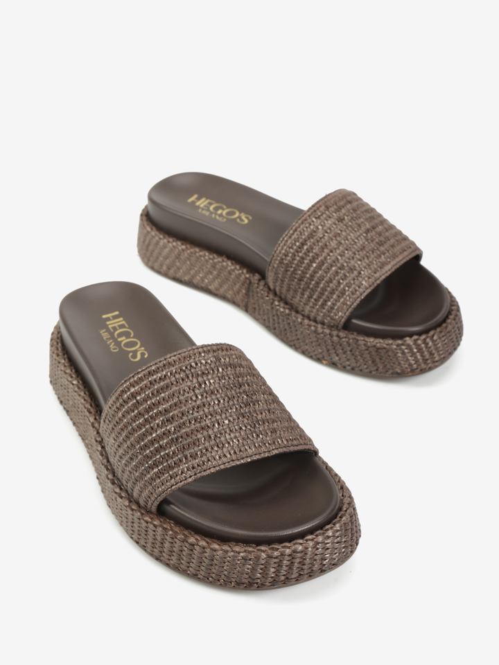 BRĄZOWE KLAPKI HEGO'S Milano