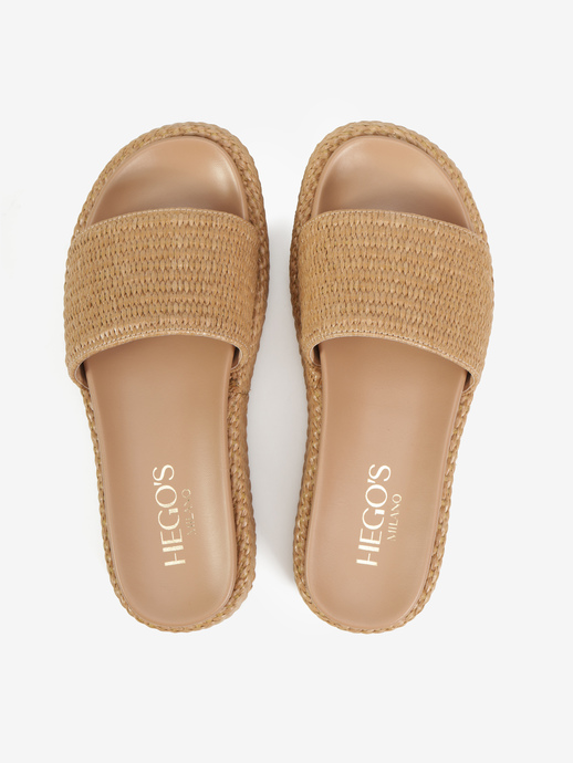 KLAPKI HEGO'S Milano NV09-10-44 WEAVE TAN