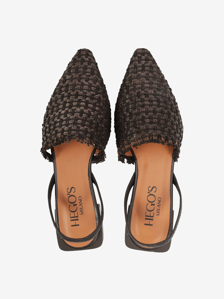 BALERINY HEGO'S Milano 25009-530B RAFIA TESTA