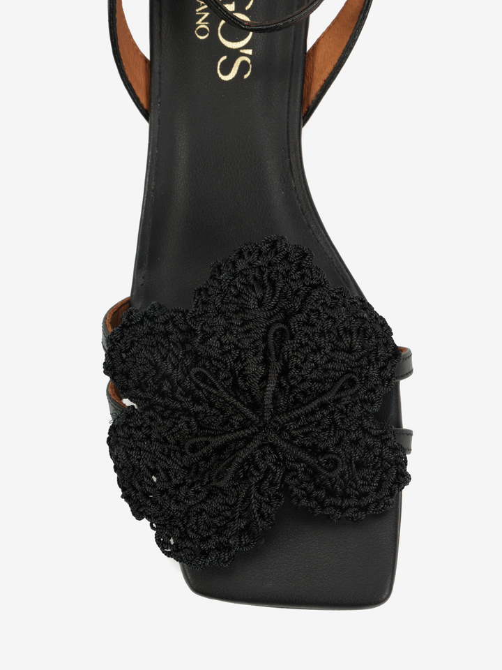 CZARNE SANDAŁY HEGO'S Milano