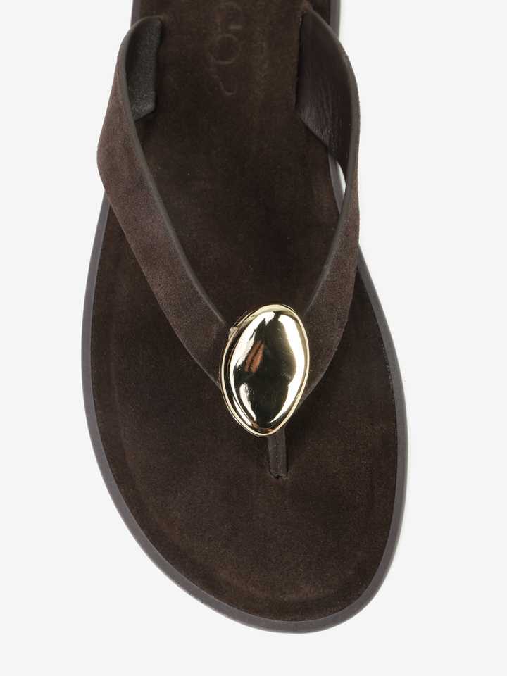 BRĄZOWE KLAPKI HEGO'S Milano