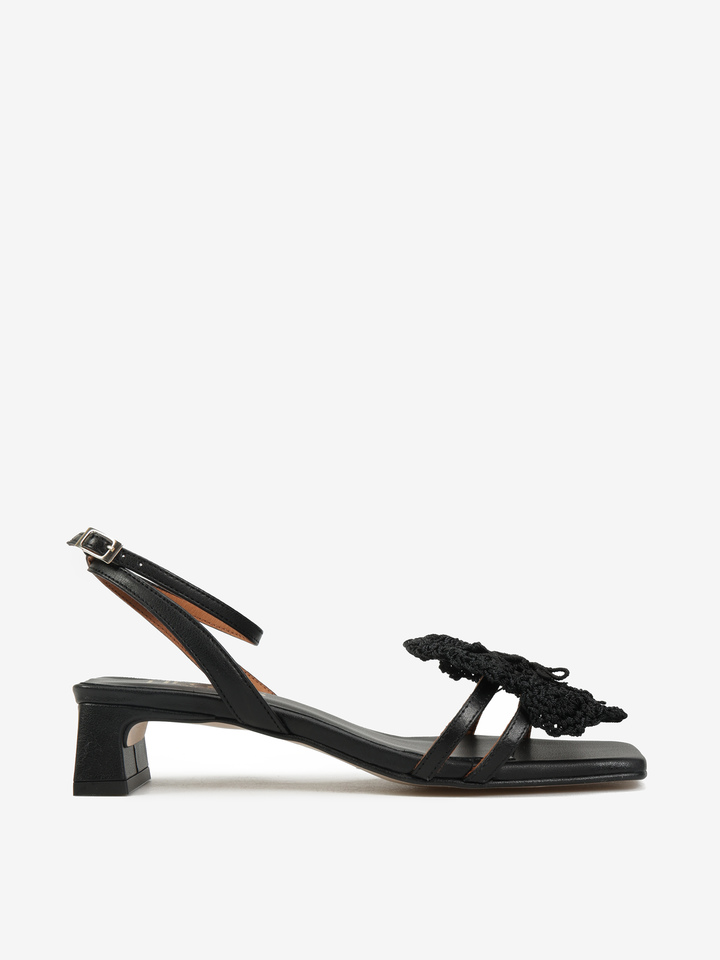 CZARNE SANDAŁY HEGO'S Milano