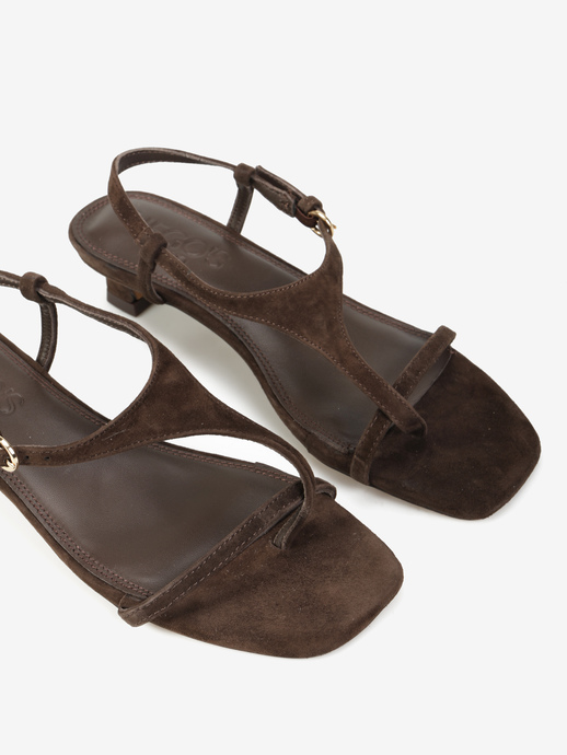 SANDAŁY HEGO'S Milano H25603-2 SUEDE BROWN