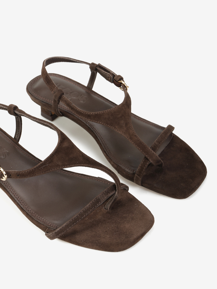 SANDAŁY HEGO'S Milano H25603-2 SUEDE BROWN