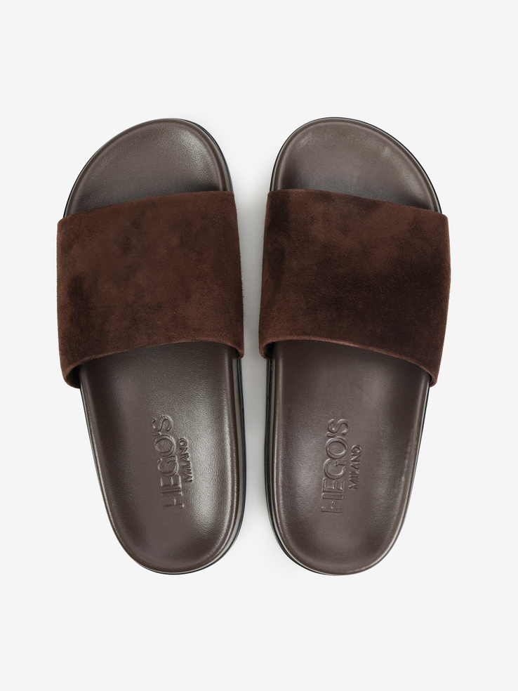 KLAPKI HEGO'S Milano YCA-2506-5 SUEDE BROWN
