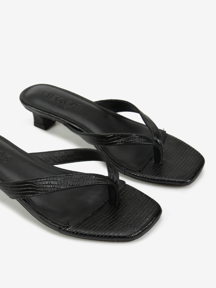 CZARNE KLAPKI HEGO'S Milano