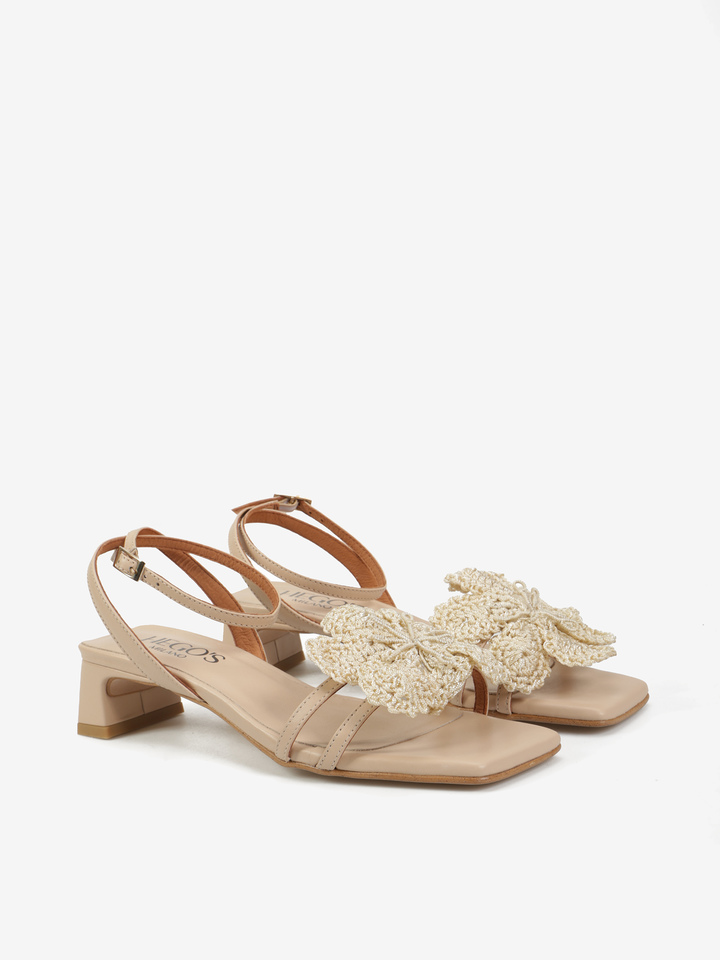 SANDAŁY Z KWIATEM HEGO'S Milano