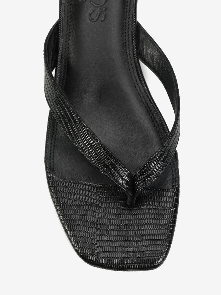 CZARNE KLAPKI HEGO'S Milano