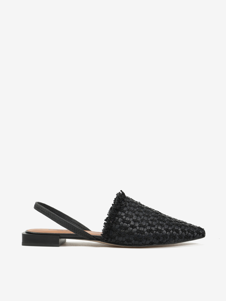 BALERINY HEGO'S Milano 25009-530B RAFIA NEGRO