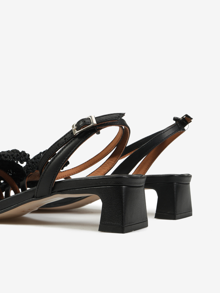 CZARNE SANDAŁY HEGO'S Milano