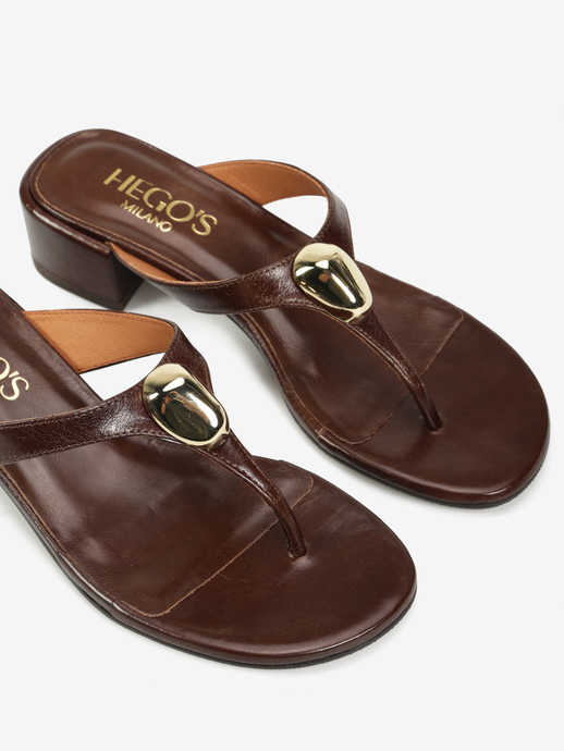 SANDAŁY HEGO'S Milano 26050-332A GRETA CAFE