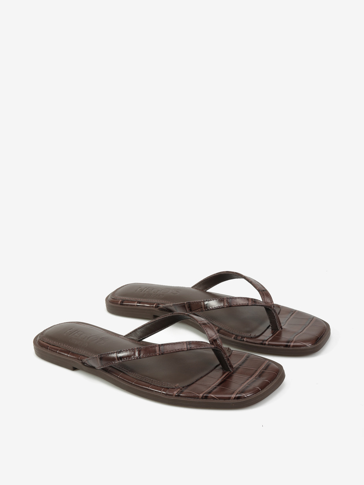 BRĄZOWE KLAPKI HEGO'S Milano