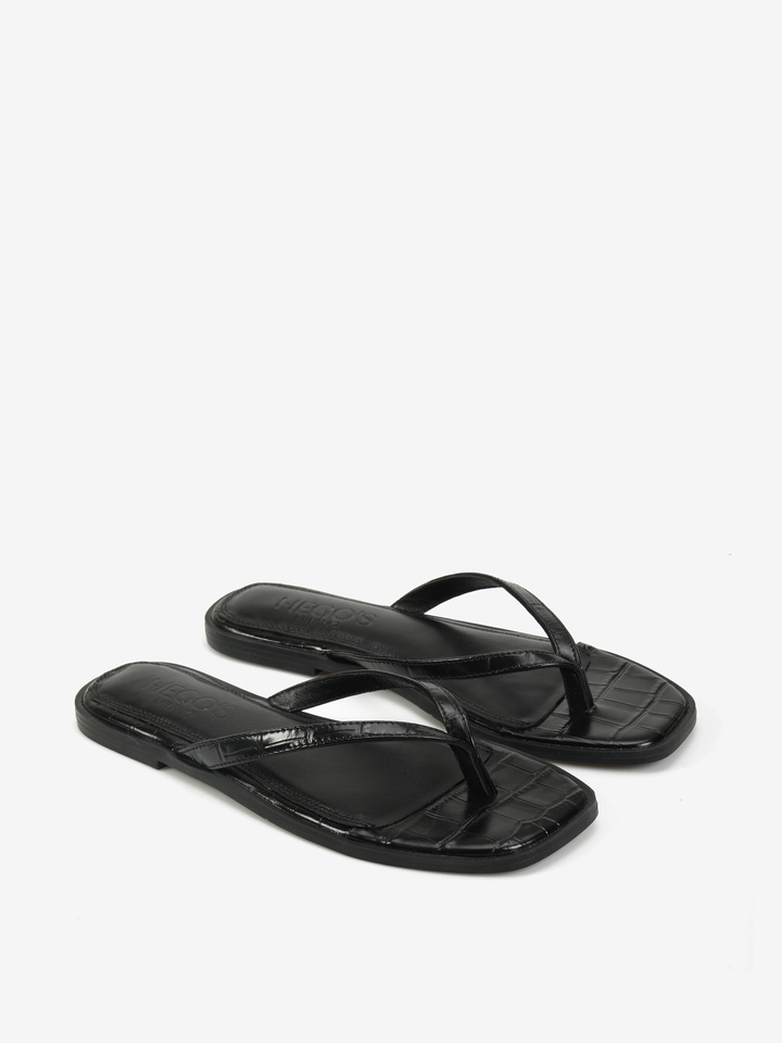 CZARNE KLAPKI HEGO'S Milano