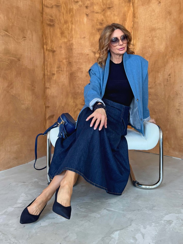 GRANATOWE SZPILKI HEGO'S MILANO