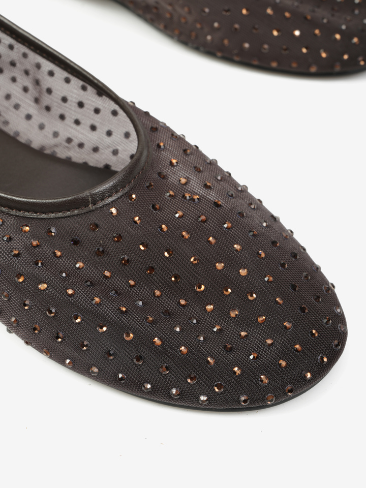 BRĄZOWE BALERINY  HEGO'S Milano