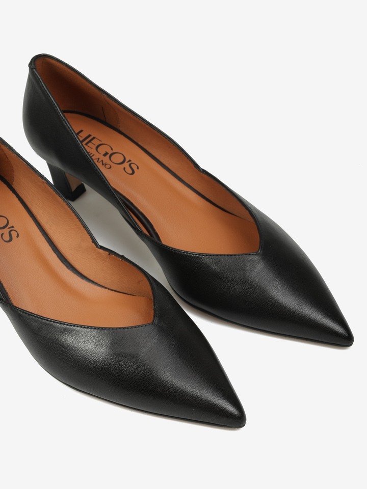 SKÓRZANE SZPILKI HEGO'S Milano