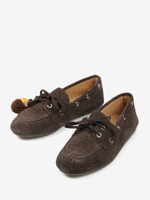 MOKASYNY HEGO'S Milano F25505-10 SUEDE BROWN